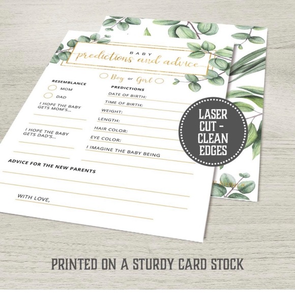 SOLD! 66 Baby Shower Predictions and Advice Cards - Picture 5 of 7